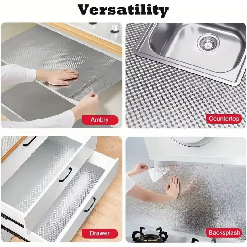 Self-Adhesive Aluminium Kitchen Sticker Wallpaper, 40 cm Wide, view 2