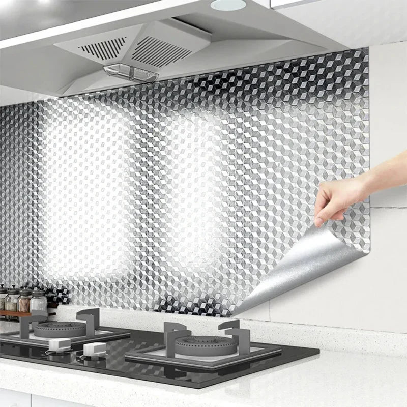 Self-Adhesive Aluminium Kitchen Sticker Wallpaper, 40 cm Wide, view 4
