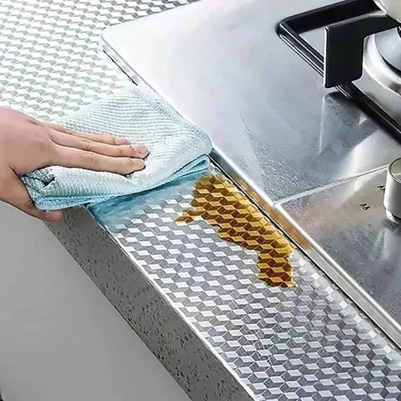 Self-Adhesive Aluminium Kitchen Sticker Wallpaper, 40 cm Wide, view 5