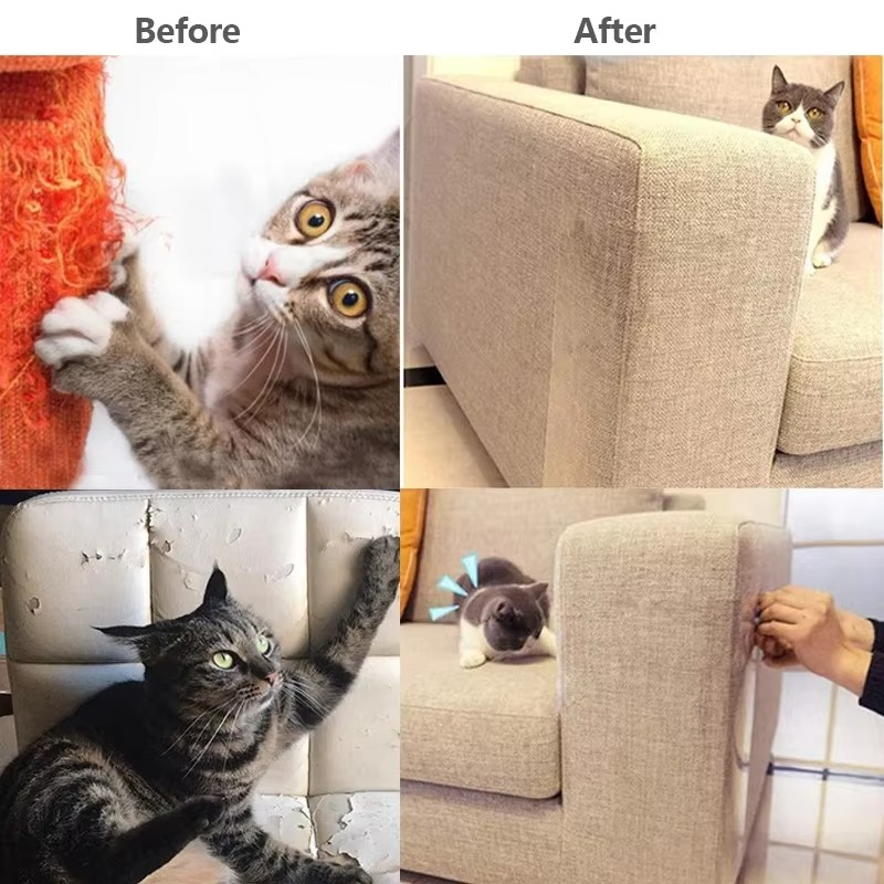 Self-Adhesive Cat Scratch Shield for Furniture, 6.5ft/9.8ft, view 3