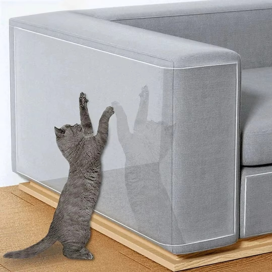 Self-Adhesive Cat Scratch Shield for Furniture, 6.5ft/9.8ft