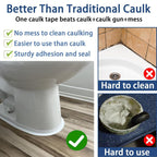 Self-Adhesive PE Caulk Tape, 1.42-Inch Wide, 10.5 Feet, Centre Crease, view 2