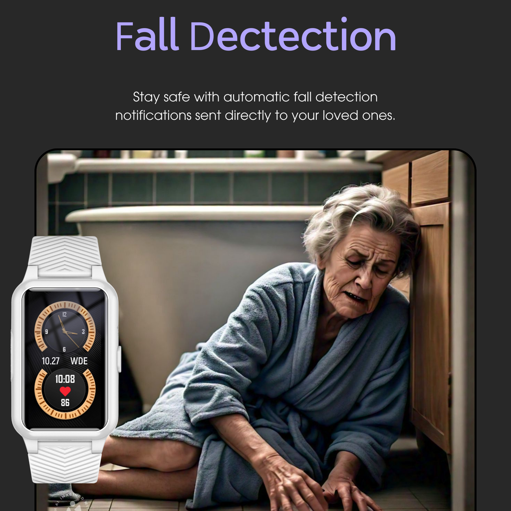 Senior Safety Watch with Fall Detection, GPS, 4G and 500 m Safety Zone, view 2