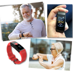 Senior Smartwatch with 2.4 cm LED Screen and Silicone Strap, view 3