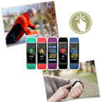 Senior Smartwatch with 2.4 cm LED Screen and Silicone Strap, view 4