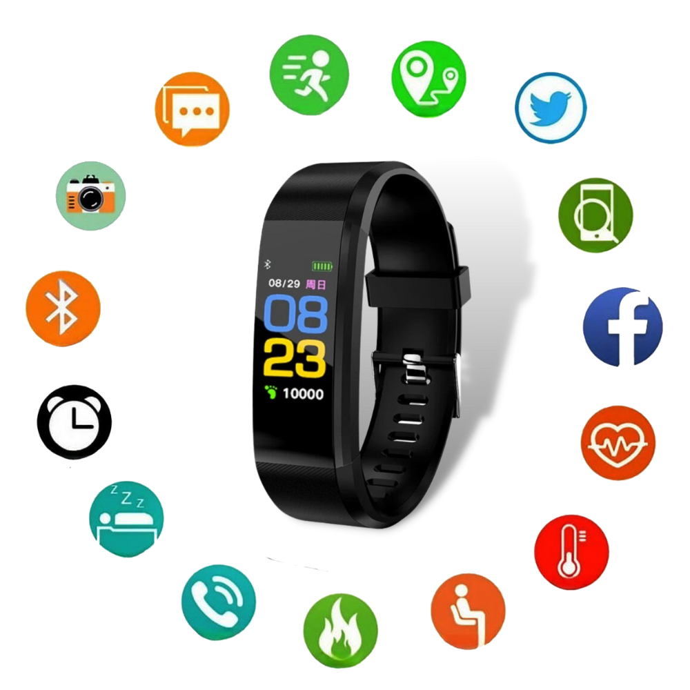 Senior Smartwatch with 2.4 cm LED Screen and Silicone Strap, view 8