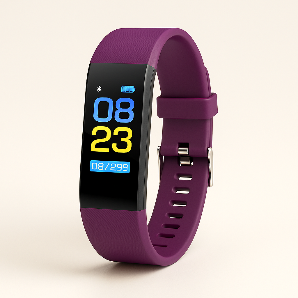 Senior Smartwatch with Fitness Tracking, Silicone Band and 2.4cm Display, view 3