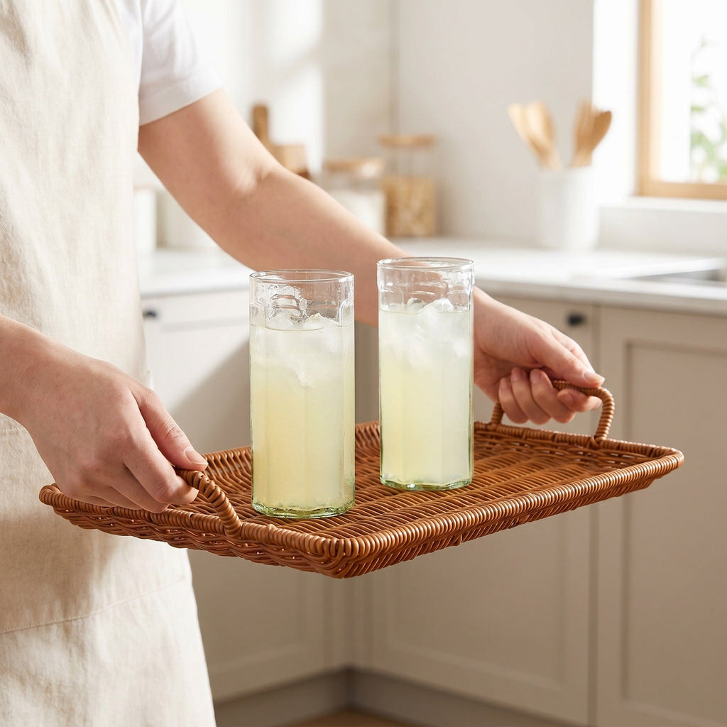 Serving Board Woven Natural Fiber | High & Bury