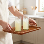 Serving Board Woven Natural Fiber | High & Bury