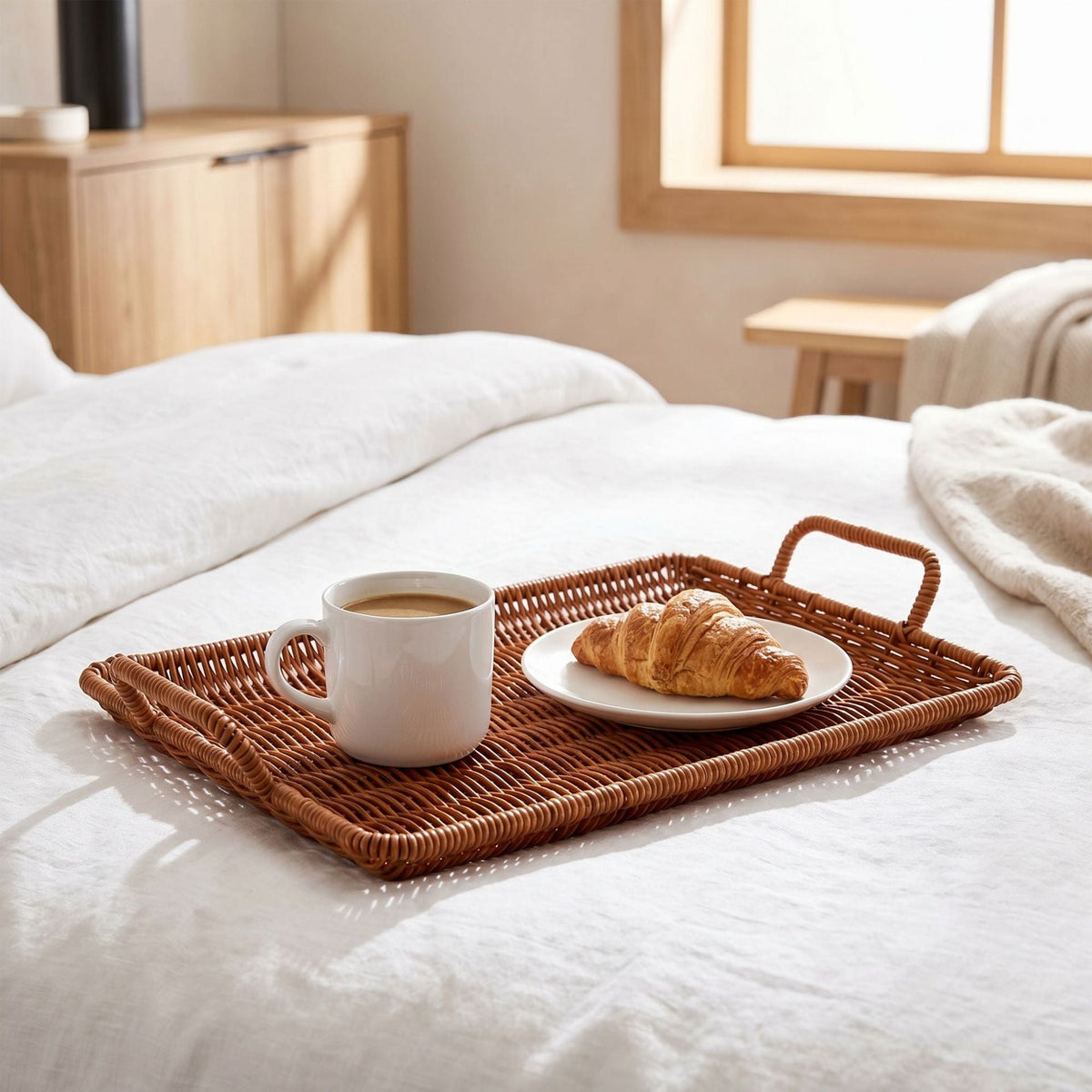 Serving Board Woven Natural Fiber | High & Bury