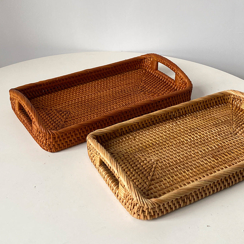 Serving Tray Molded Plastic Handwoven | High & Bury