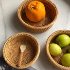 Set of Three Handcrafted Baskets | High & Bury