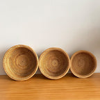 Set of Three Handcrafted Baskets | High & Bury