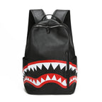 Shark Graphic Casual Backpack with Padded Shoulder Straps, view 2