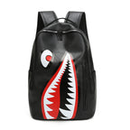 Shark Graphic Casual Backpack with Padded Shoulder Straps, view 5