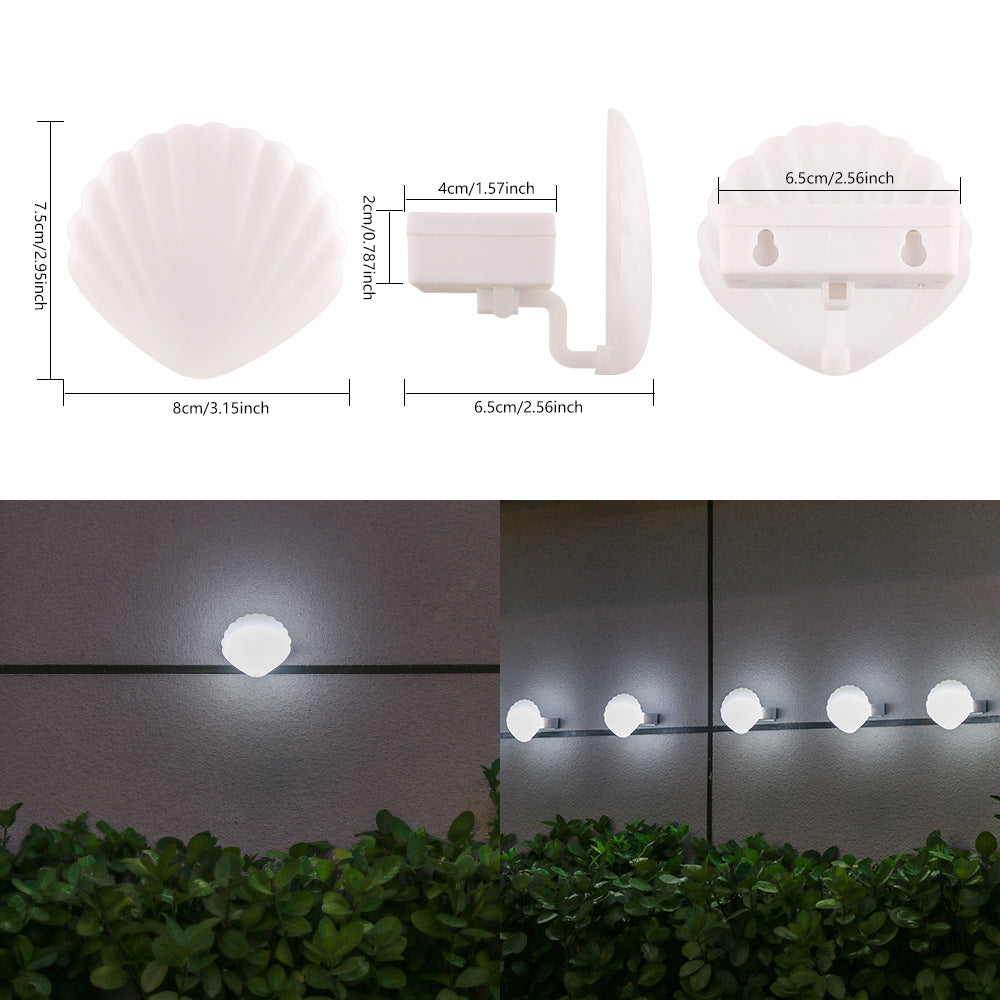 Shell-Shaped Compact Outdoor LED Wall Lamp | High & Bury