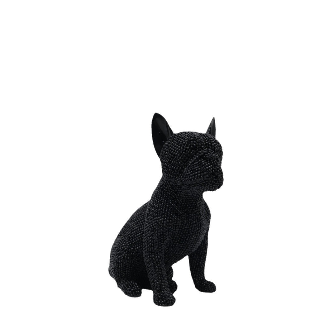 Shiny Bulldog Sculpture | High & Bury