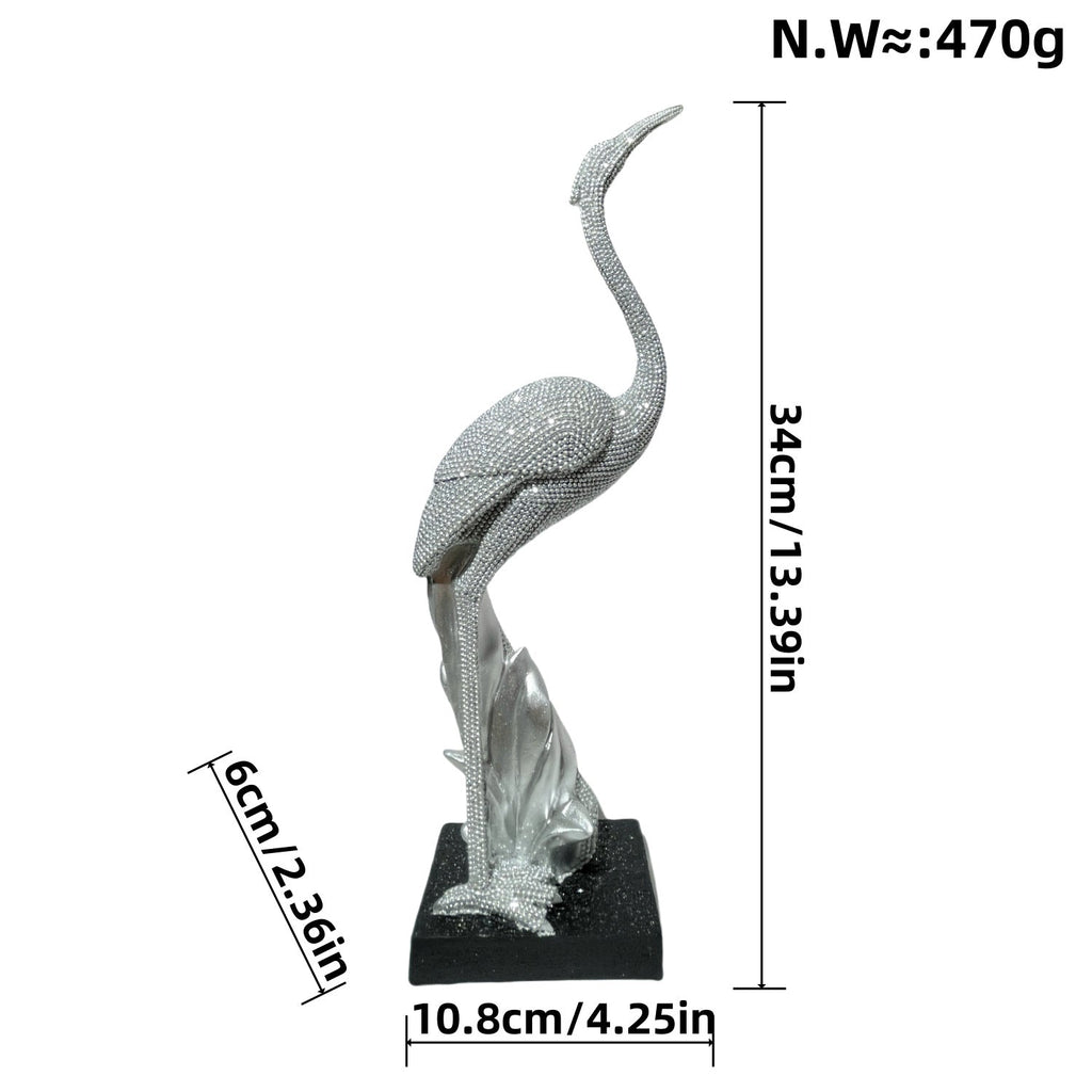 Shiny Parrot Figure on Log | High & Bury