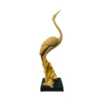 Shiny Parrot Figure on Log | High & Bury