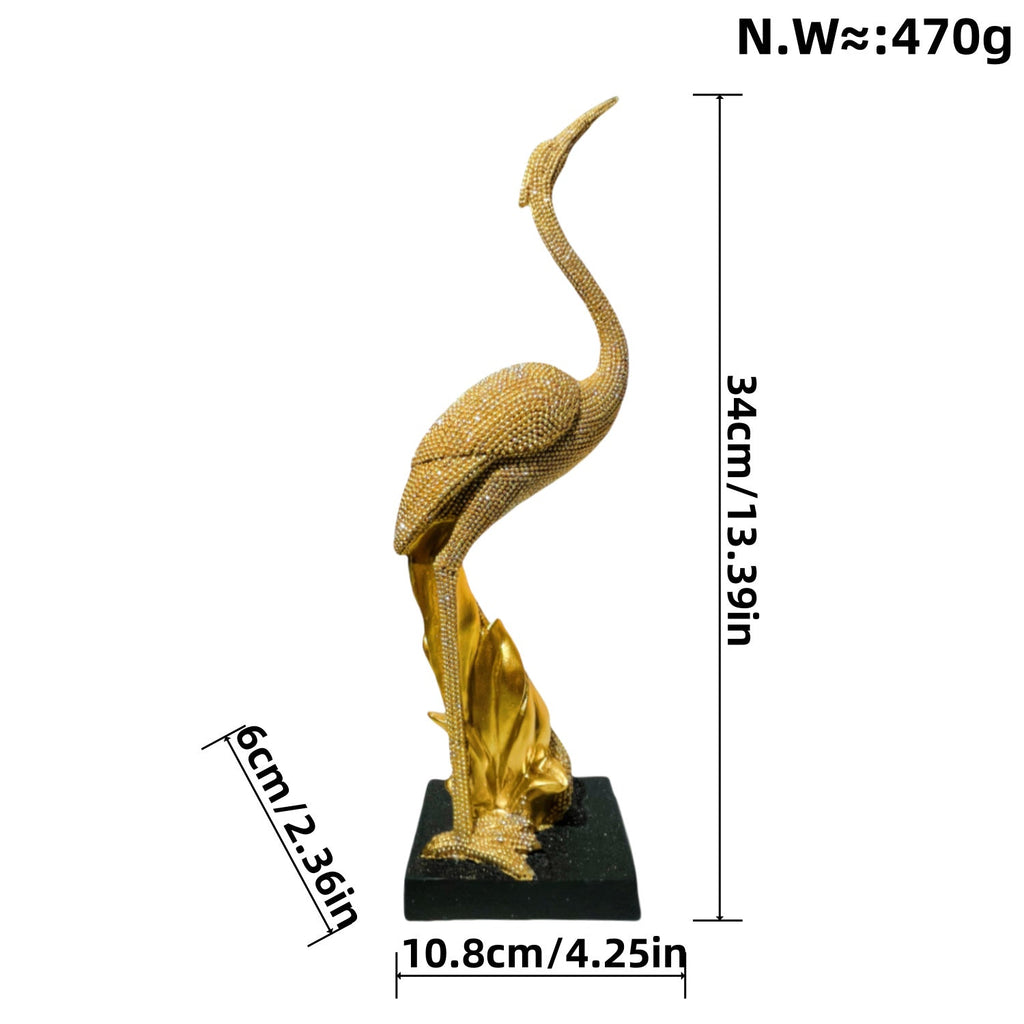 Shiny Parrot Figure on Log | High & Bury