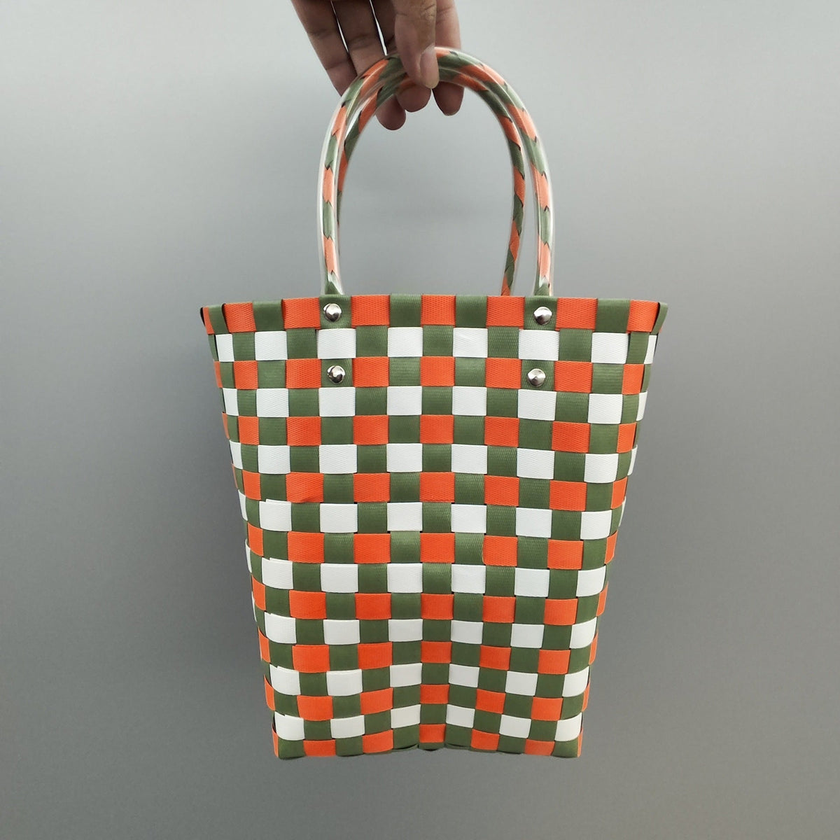 Shopping Bag Black Lilac White | High & Bury
