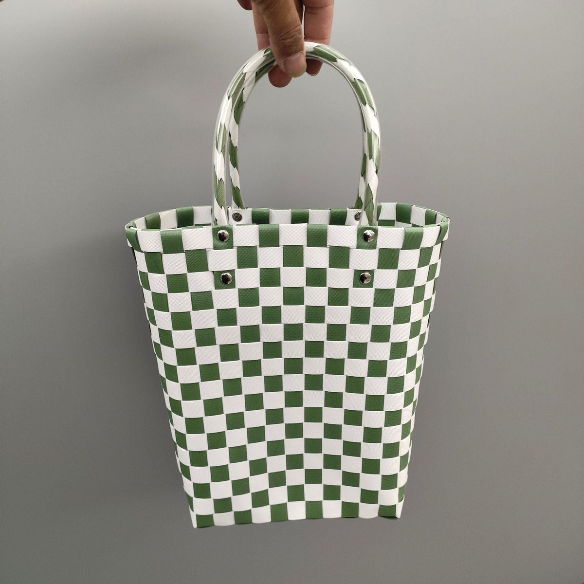 Shopping Bag Black Lilac White | High & Bury