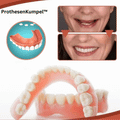Silicone Denture Set for Upper and Lower Teeth, Reusable and Easy to Clean, view 3