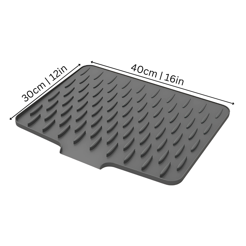 Silicone Dish Drying Mat, Heat-Resistant, Non-Slip and Rollable, view 2