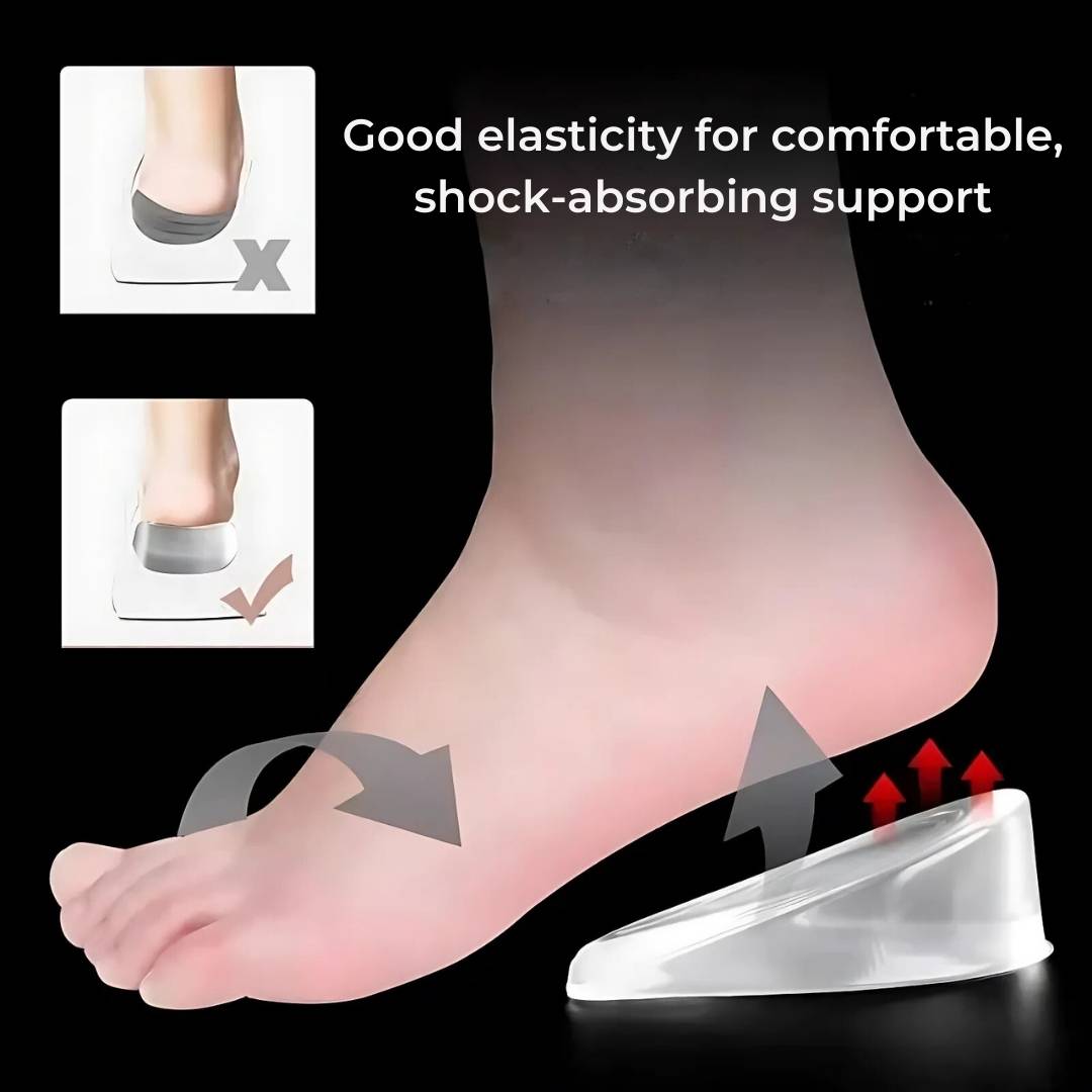 Silicone Gel Heel Lifting Inserts, 1–3 cm Height Options, view 2