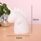 Silicone Soft-Touch LED Unicorn Night Light Table Lamp | High & Bury