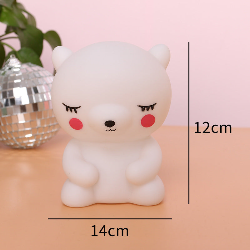 Silicone Soft-Touch LED Unicorn Night Light Table Lamp | High & Bury