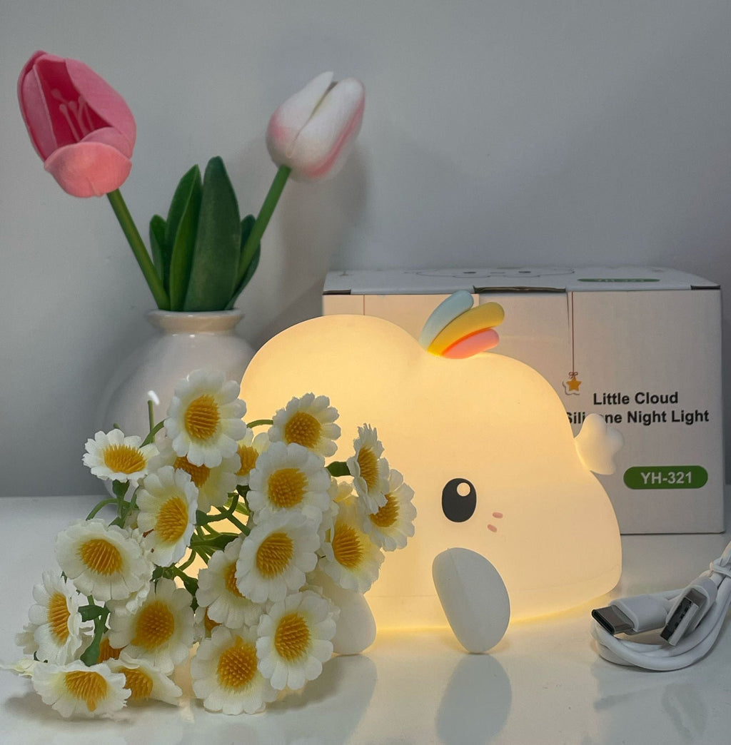 Silicone Sweet Cloud Night Light Table Lamp | High & Bury