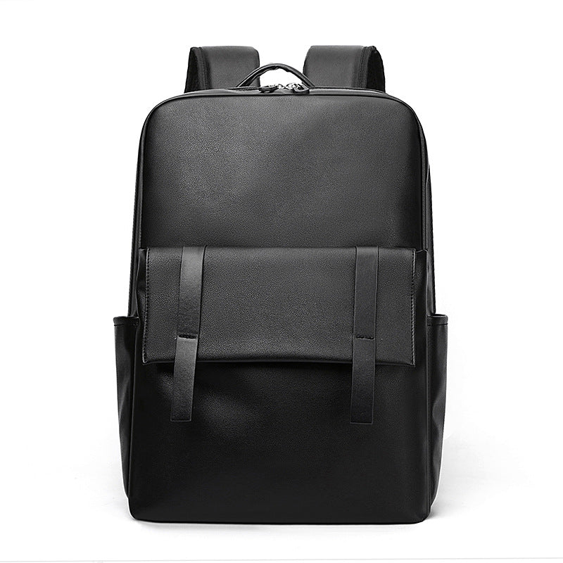 Sleek Premium Leather Laptop Backpack for Laptops up to 15.6 inches, view 2