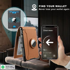 Slim Leather and Aluminium Pop-Up Wallet with Money Clip, view 14