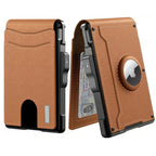 Slim Leather and Aluminium Pop-Up Wallet with Money Clip, view 16