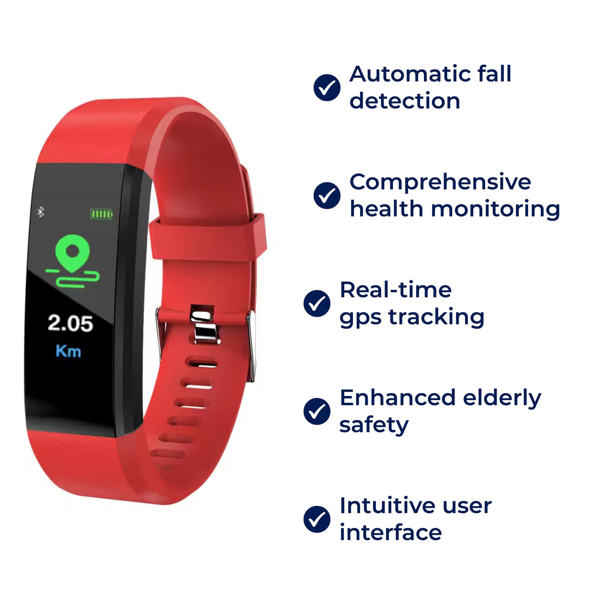Smartwatch for Seniors with Fall Detection, Health Monitoring and GPS, view 5
