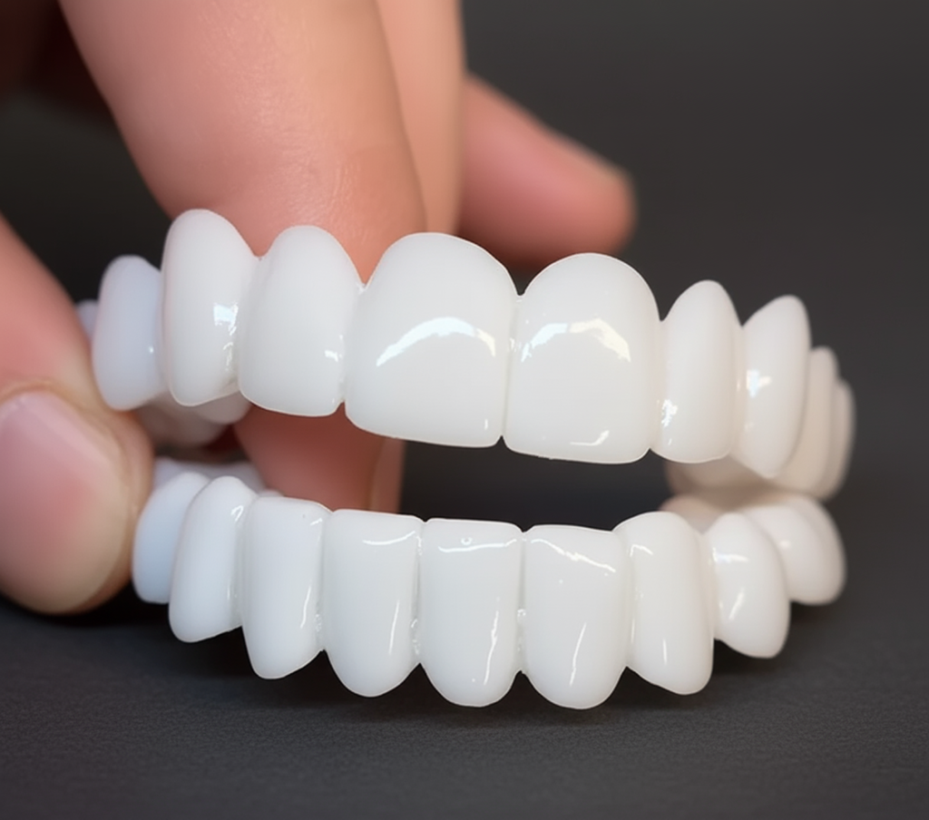 Snap-On Cosmetic Veneers for Covering Visible Dental Imperfections