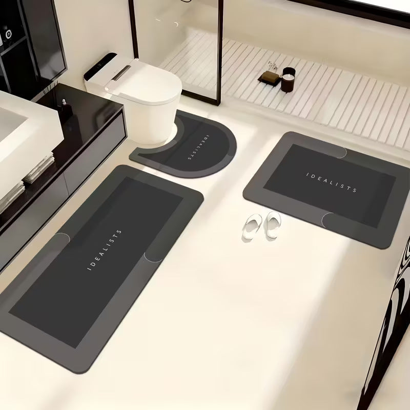 Soft Absorbent Bathroom Mat Set | High & Bury