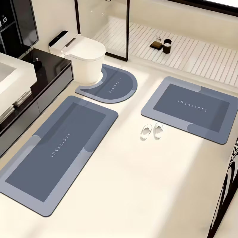 Soft Absorbent Bathroom Mat Set | High & Bury