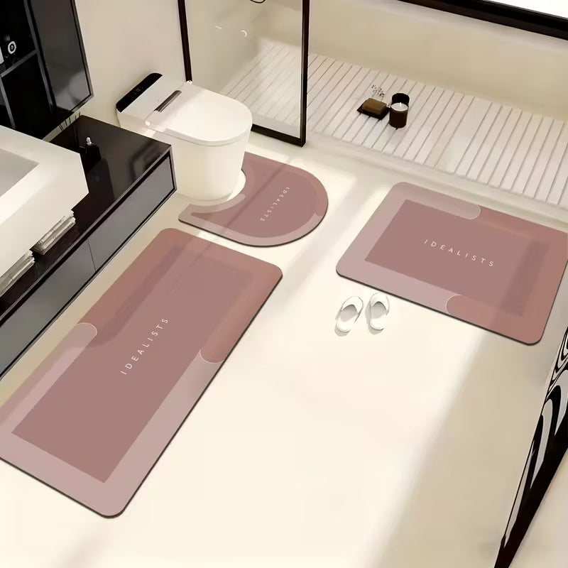 Soft Absorbent Bathroom Mat Set | High & Bury