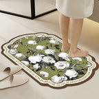 Soft Floral-Patterned Comfort Bath Mat | High & Bury