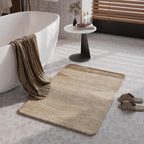 Soft Linen Textured Bathroom Mat | High & Bury