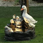 Solar Duck or Squirrel Garden Ornament in Resin with LED, view 6