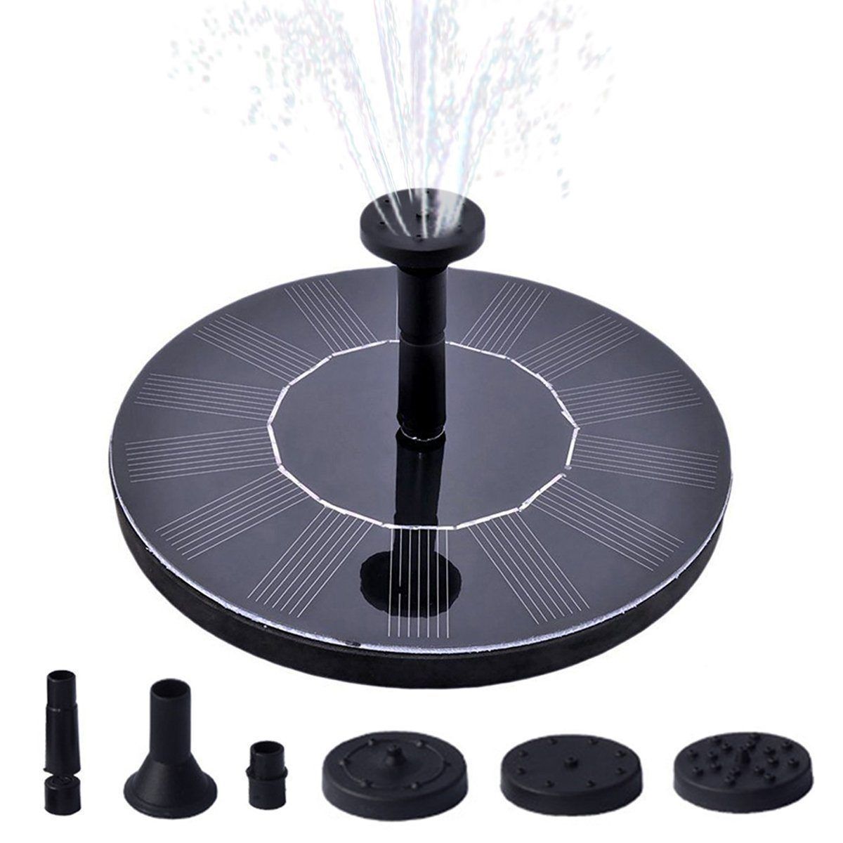 Solar Fountain Pump with 4 Spray Heads for Ponds, Birdbaths and Gardens, view 11