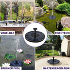 Solar Fountain Pump with 4 Spray Heads for Ponds, Birdbaths and Gardens, view 7
