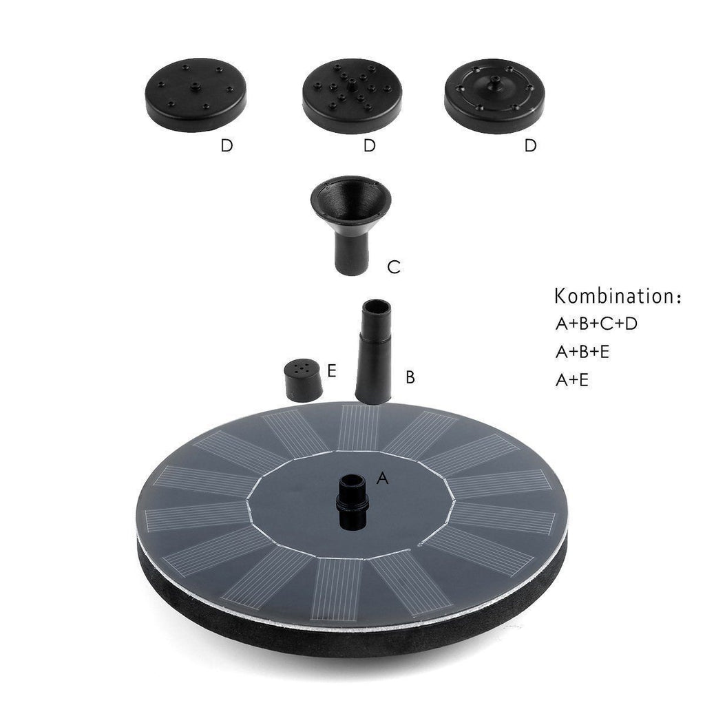 Solar Fountain Pump with 4 Spray Heads for Ponds, Birdbaths and Gardens, view 9