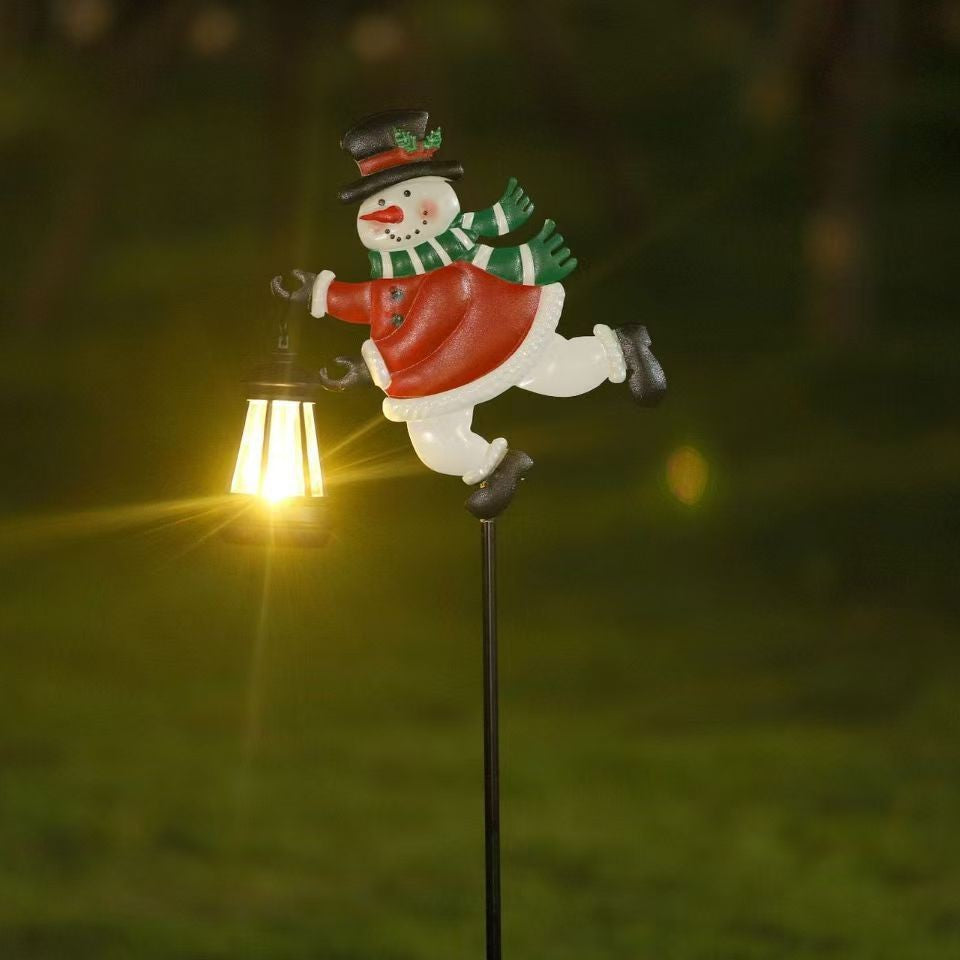 Solar-Powered Decorative Garden Stake Light with Crescent Moon Fairy Lantern | High & Bury