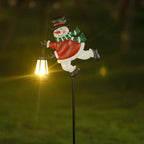 Solar-Powered Decorative Garden Stake Light with Crescent Moon Fairy Lantern | High & Bury