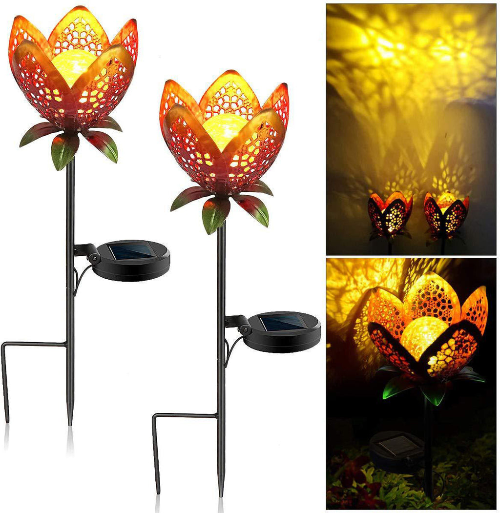 Solar-Powered Filigree Crescent Stake Lantern | High & Bury