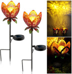 Solar-Powered Filigree Crescent Stake Lantern | High & Bury